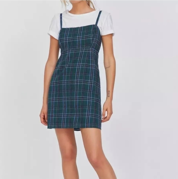 Urban Outfitters Straight Neck Empire Waist Mini Dress - Picture 1 of 4